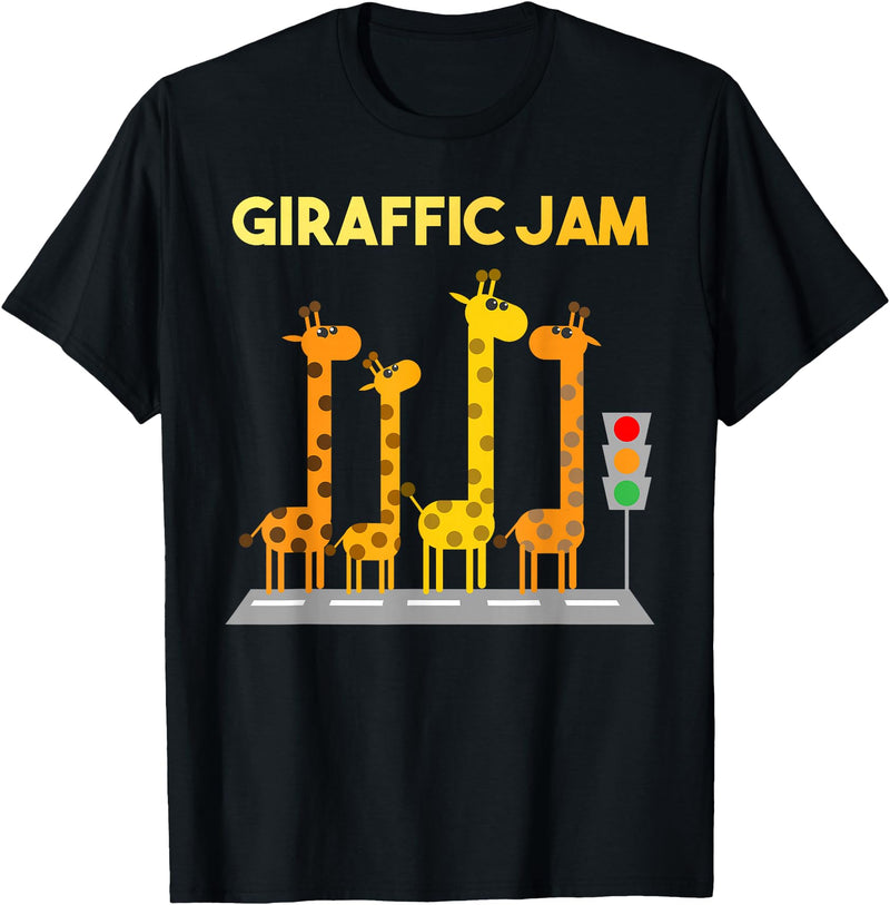 Giraffe Gift For Giraffe Lover Accessories & Stuff Cute Giraffe Design for Men Women Adult Safari Giraffe Lover T-Shirt - Black