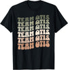 Groovy Bears Designs Team Otis Fat Bear Week Octobear Groovy Style Graphic 480 T-Shirt - Black