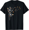 Guinea Pig Lover Animal Pet Gift Animal Lovers Rodent Dandelion Guinea Pig T-Shirt - Black