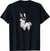 Emo Llama Tees Cute Emo Llama Kawaii Kids Boys Girls T-Shirt - Black