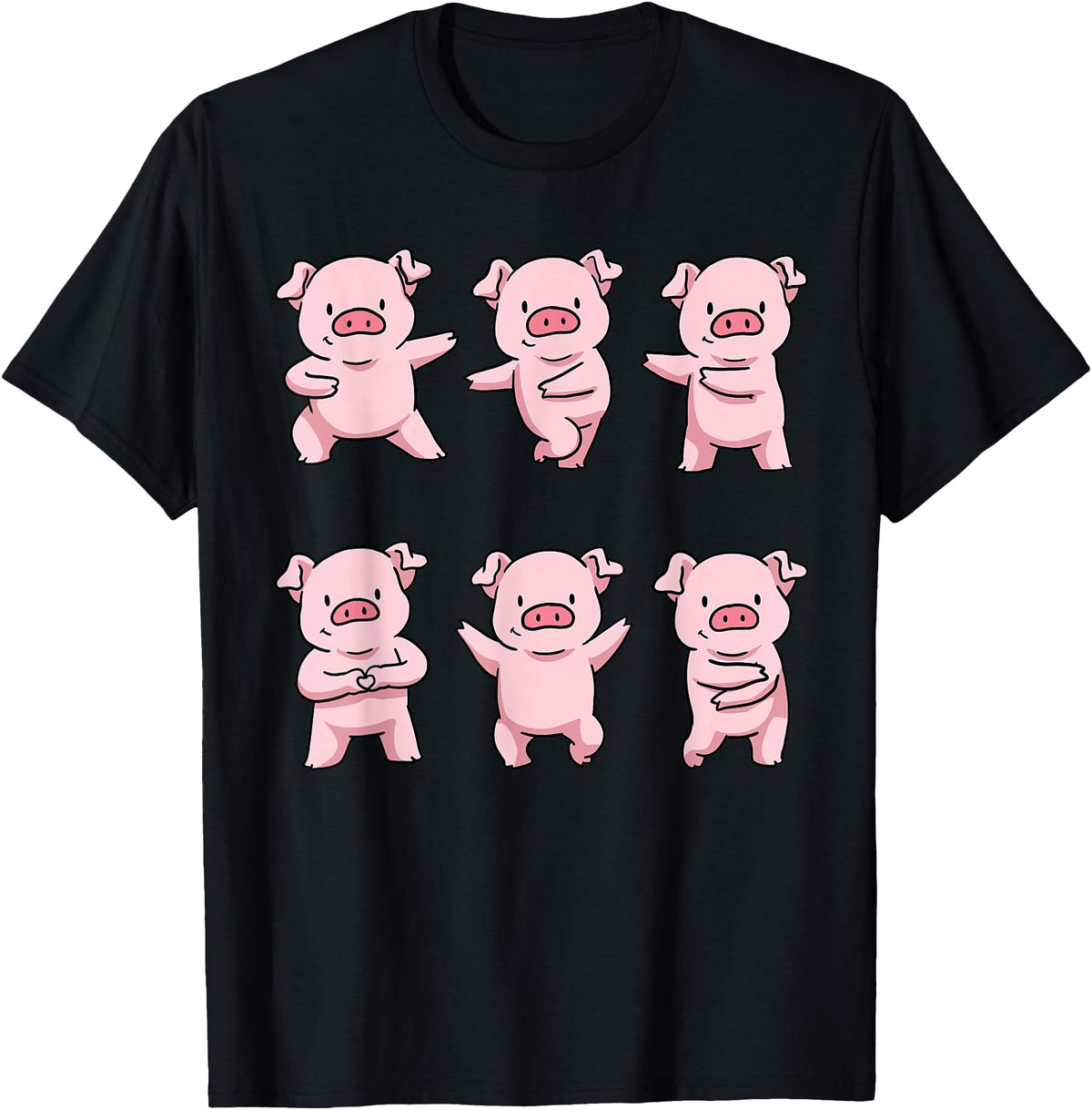 Pig Lovers Gifts Pig Gifts for Pig Lovers Women Pig Shirt Women Men Kids Pig T-Shirt - Black