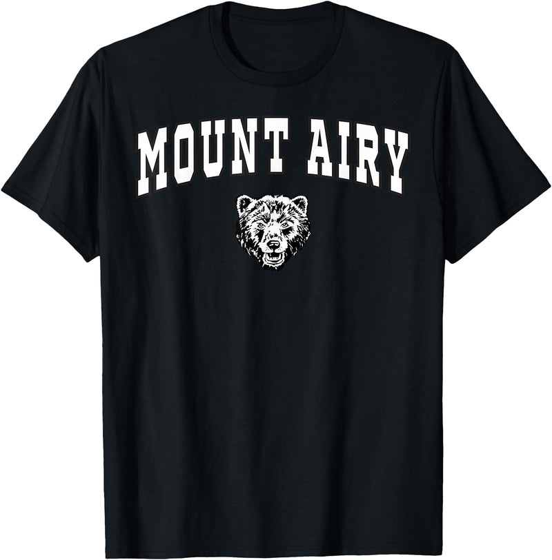 Official High School Fan Gear Mount Airy High School Granite Bears T-Shirt C2 T-Shirt - Black