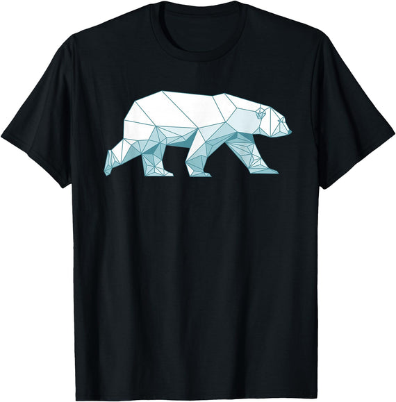 Polar Bear Gift Polar Bear Accessories & Stuff Cool Polar Bear Design For Men Women Arctic Polar Bear Lover T-Shirt - Black