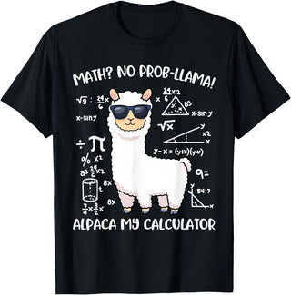 Math Llama Clothing Math Llama T-Shirt - Black