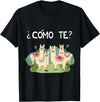 Spanish Shirt | Llama Tee | Funny Spanish Shirt Funny Spanish Tee, Como Te Llama, Llama Tshirt T-Shirt - Black