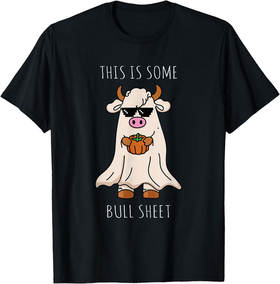 Funny Halloween Costume This is Bull Sheet Gifts This is Some Bull Sheet Funny Halloween Costume Bull Sheet T-Shirt - Black