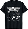 Cow Crop Farm Gift Field Tractor Farmer Ranch Things I do in my spare Time Cow Harvest Farming Barn Cattle T-Shirt - Black
