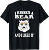 Funny Bear LGBT T-Shirt I Kissed A Bear And I Liked It T-Shirt Gay LGBT Funny Gift - Black