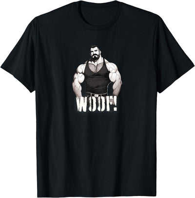 Gay Daddy Leather Gay Biker- Bear Bearded Gay Pride Bar Woof T-Shirt