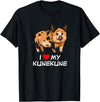 Angry Ant Graphics - Kunekune Pig Gifts I Love My Kunekune Pig T-Shirt - Black