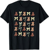 Coquette Aesthetic Graphics Preppy Teddy Bears Yellow Bows Coquette Girly Aesthetic T-Shirt - Black