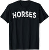 Horses - Styles Horses T-Shirt - Straight - Black