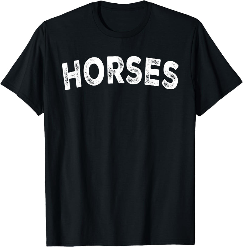 Horses - Styles Horses T-Shirt - Straight - Black