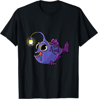 Deep Sea Anglerfish Laternfish Angler Fish Sea Monster T-Shirt