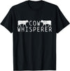 Farmers Farmer Cow Whisperer Vintage T-Shirt - Black