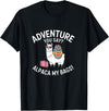 Novelty Alpacas Traveling Family Trip Joke Travel Funny Adventure You Say Alpaca My Bags Llama Women Saying T-Shirt - Black