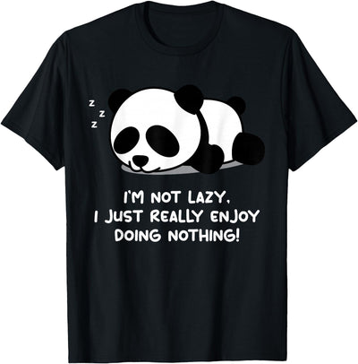 Panda Bear Lover Design for Lazy Person | Sleeping Panda T-Shirt