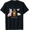 Happy Easter Goldendoodle Dogs Cute Golden Doodle Bunny T-Shirt in Black