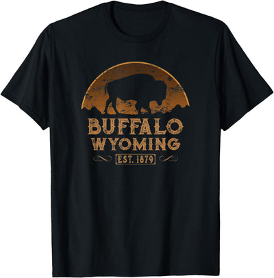 Buffalo Wyoming Wild West Wy Rodeo Cowboy T-Shirt