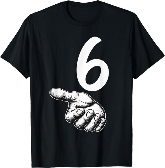 67 Meme Halloween Matching Costume BPD Number 6 Matching Duo 67 Meme Gen Alpha Slang Halloween T-Shirt - Black