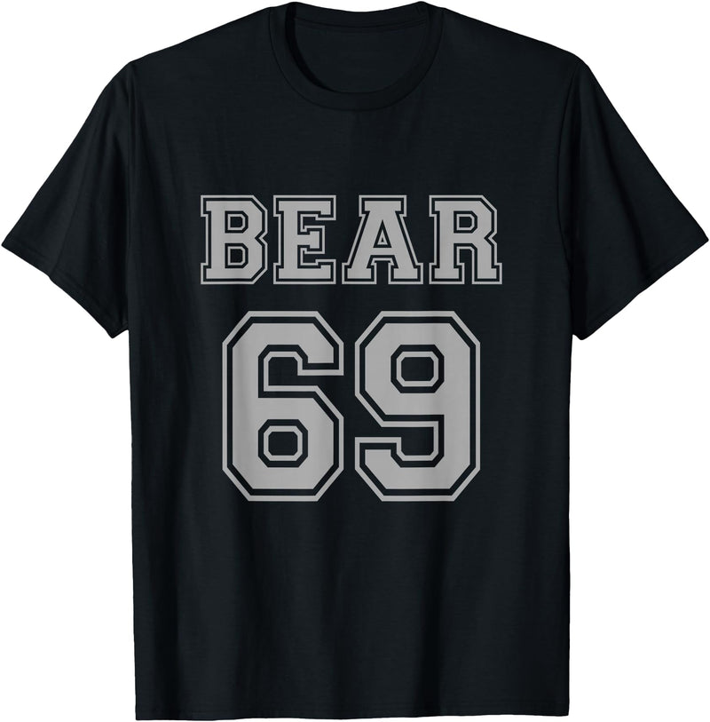BearWoof Cool Gay Bear Pride Bear 69 T-Shirt - Black
