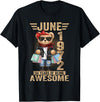 June Cute Teddy Bear birthday gifts for women 54 Year Old June 1972 Teddy Bear 54th Birthday Women T-Shirt - Black
