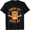 Where My Hug At Co. Where My Hug at Bear Hug Graphic T-Shirt - Black