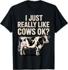 Cow Gift Cow Lover Accessories Cattle Farmer Stuff Funny Cow Design for Men Women Kids Dairy Cattle Cow Lovers T-Shirt -