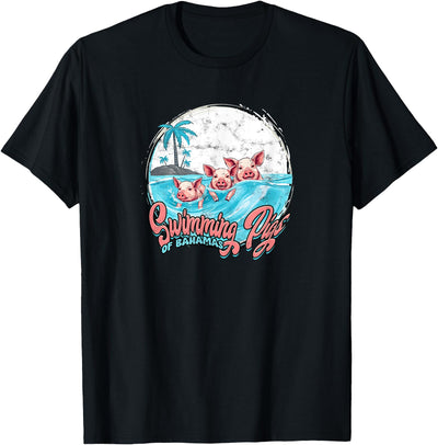 Swimming Pigs Bahamas - Fun T-Shirt
