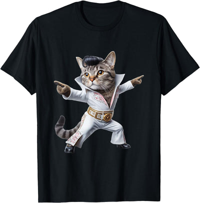 Cat Dance Like You and Me Pop Dancing Cat: The Icon of Rock Music and Pop Culture T-Shirt