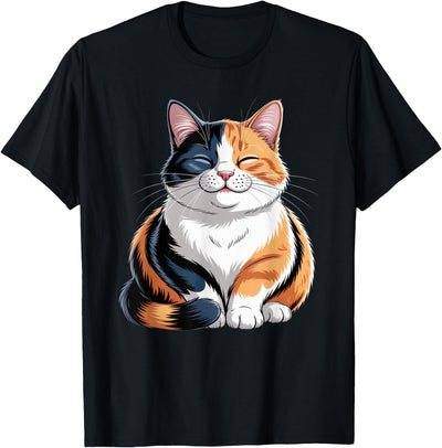 The Calico Collective Community of Feline Adorable Cat Art for Cat Lovers Relaxing Calico Cat T-Shirt