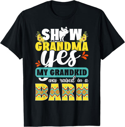 Pig Show Grandma Funny Grandmother T-Shirt