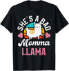 LLama Squad Shirts and Gifts Vintage Momma Llama Mom Farm Animal Llama Lover T-Shirt - Black