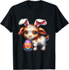 Easter Goats Lover Egg Eggs Bunny Rabbit Bunnies Funny T-Shirt in Black