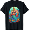 Gay Pride Merman Bear Muscle Daddy Hunk Mermaid LGBTQ Transgender Gay Muscle Dad Bear Mermaid Gay Merman T-Shirt - Black