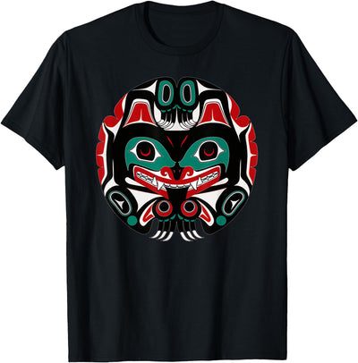 Alaska Native American Art Tlingit Eagle Tribal Bear Clan T-Shirt