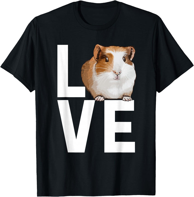 Guinea Pig Gift Guinea Pig Accessories & Stuff Cool Guinea Pig Art for Men Women Cavy Pet Guinea Pig Lover T-Shirt - Black