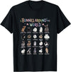 Cute Animal Rabbit Lover Bunny Graphic T-Shirt in Black