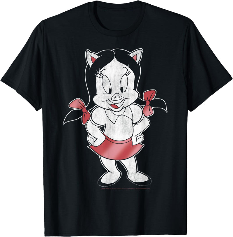 Looney Tunes Petunia Pig Portrait T-Shirt - As Pictured