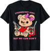 Strawberry Jams But My Gun Don't Funny Teddy Bear T-Shirt - Black