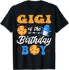 Cookies First Birthday Family Matching Gigi Of The Birthday Boy Milk And Cookies 1St Birthday T-Shirt - Black
