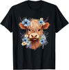 Western Shirts for Girls Men, Highland Cow Gifts Cow, Scottish Highland Cow, Western Wear, Highland Cow T-Shirt, Small,