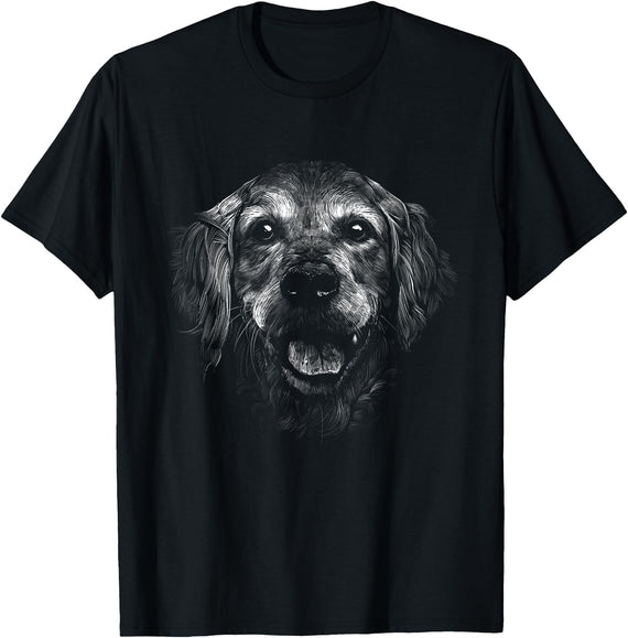 Retriever Dog Pet T-Shirt - Black
