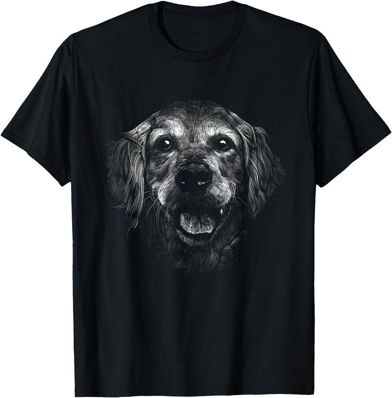 Retriever Dog Pet T-Shirt - Black