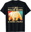 Polar Bear Gift Polar Bear Accessories & Stuff Cute Polar Bear Design For Men Women Kids Polar Bear Lover T-Shirt - Black