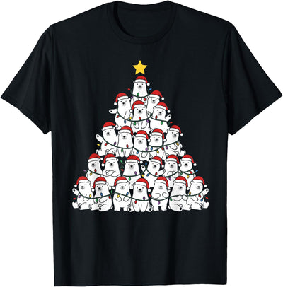 Polar Bear Christmas Tree Lights T-Shirt
