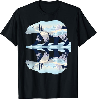 Polar Bear Arctic Wildlife Nature Lover Animal Art Kids T-Shirt