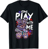 Halloween Gifts & Halloween Shirts by NLTS Scary Killer Teddy Bear Pastel Goth Style Creepy Kawaii T-Shirt - Black