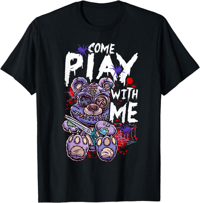 Scary Killer Teddy Bear Pastel Goth Style Creepy Kawaii T-Shirt
