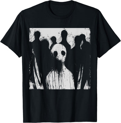 Horror Nightmare Goth Alt Alternative Halloween Nightmare Terror Ghost Night Horror Creepy Dark Scary Art T-Shirt